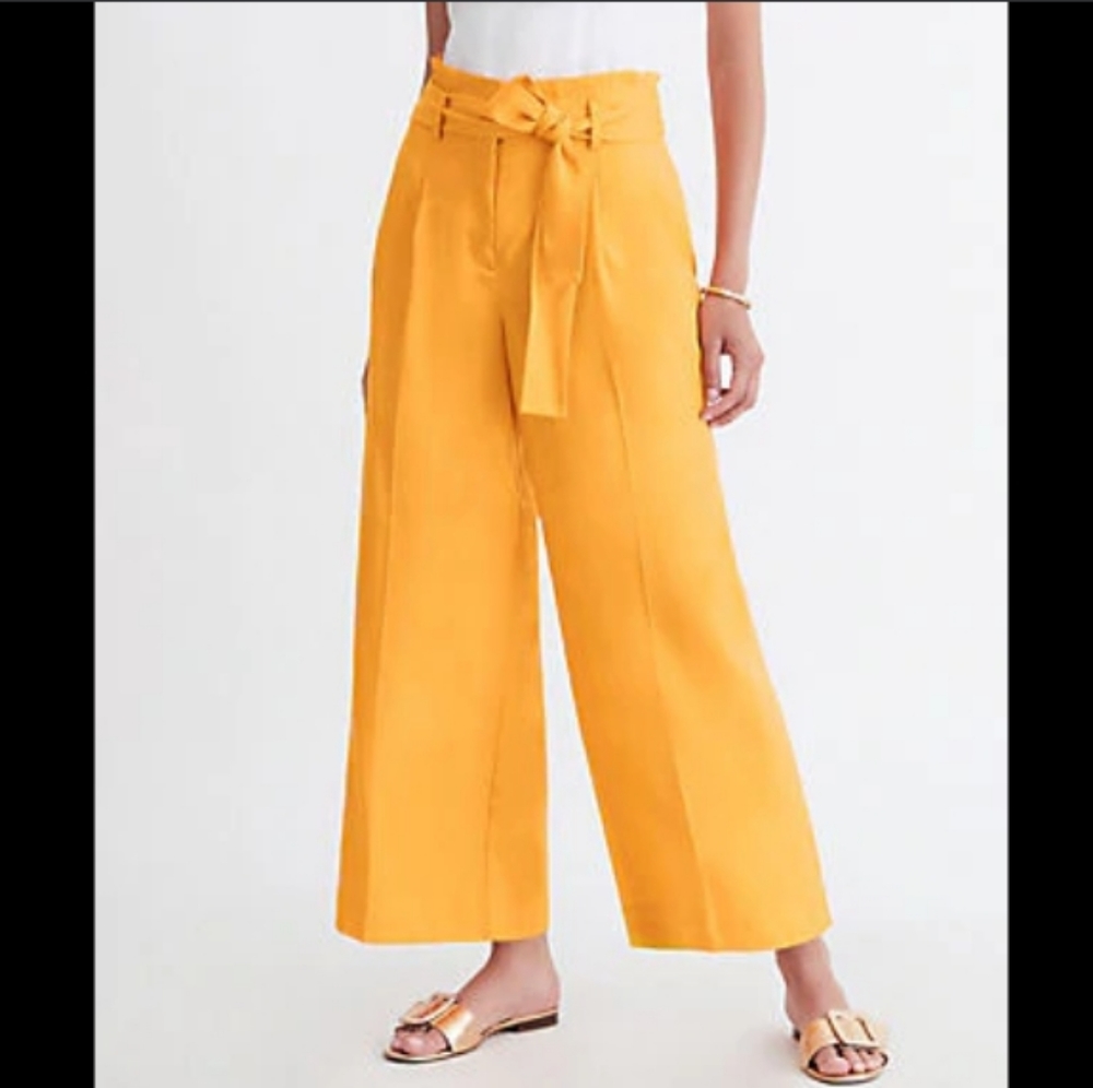 ANN TAYLOR Paperbag Culotte Pant In Fresh Mandarin Size 14